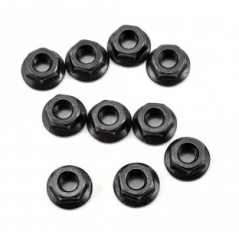 Nut m4 flanged knurled (10)